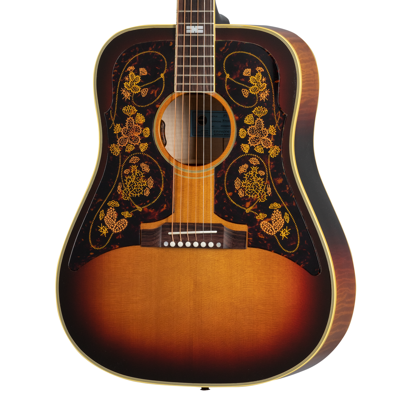 Epiphone USA Chris Stapleton Frontier, Frontier Burst Acoustic Guitar Epiphone
