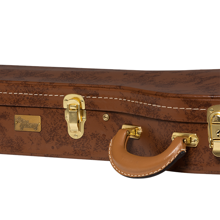 Lifton Historic 5-Latch Hardshell Case, Les Paul, Brown/Pink Hardshell Case Lifton