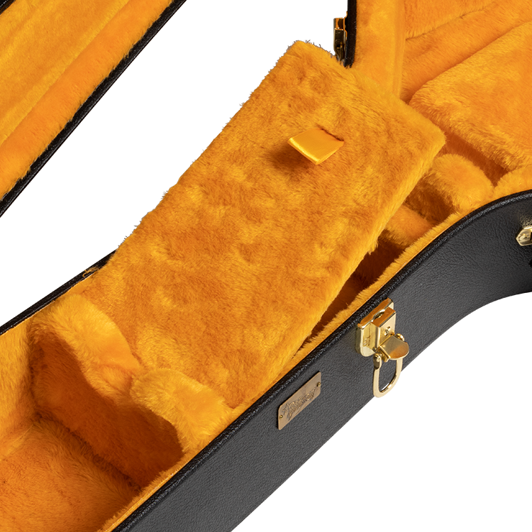 Lifton Historic Hardshell Case, ES-335, Black/Goldenrod Hardshell Case Lifton