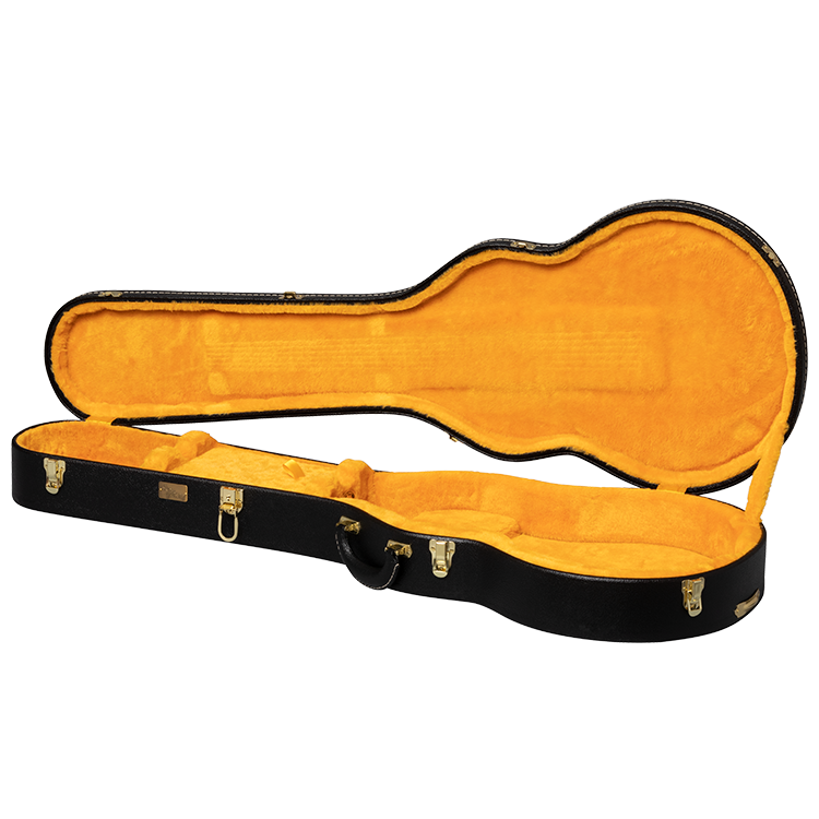 Lifton Historic Hardshell Case, Les Paul, Black/Goldenrod Hardshell Case Lifton