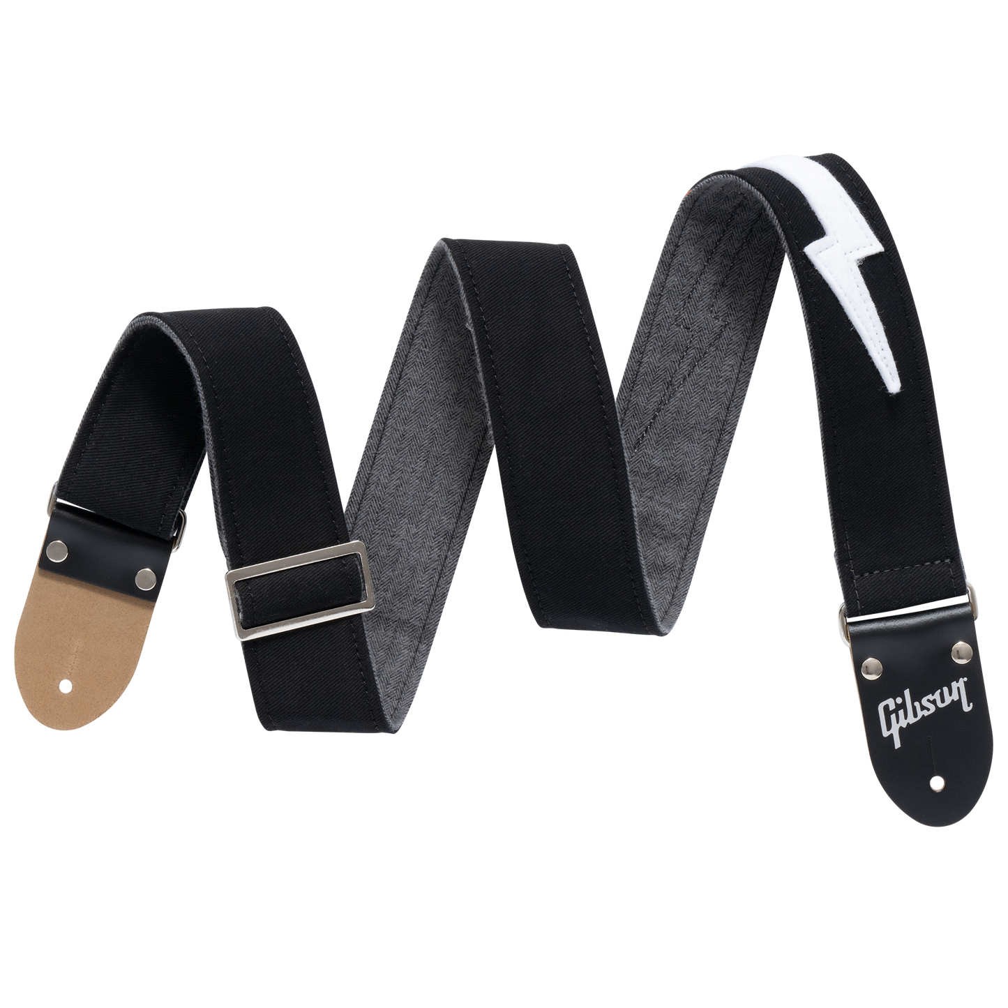 Gibson The Vintage Bolt Guitar Strap Strap Gibson Black