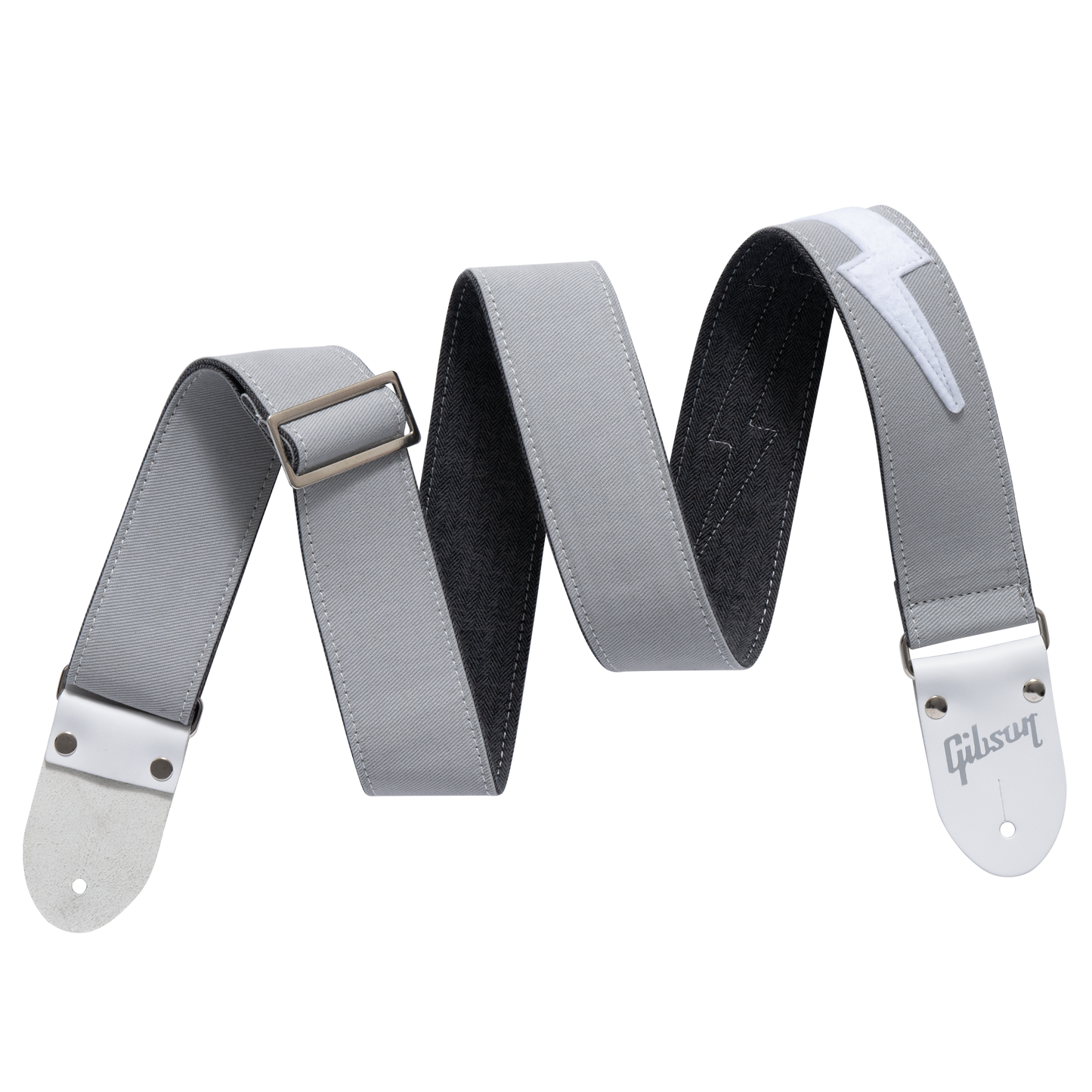 Gibson The Vintage Bolt Guitar Strap Strap Gibson Gray