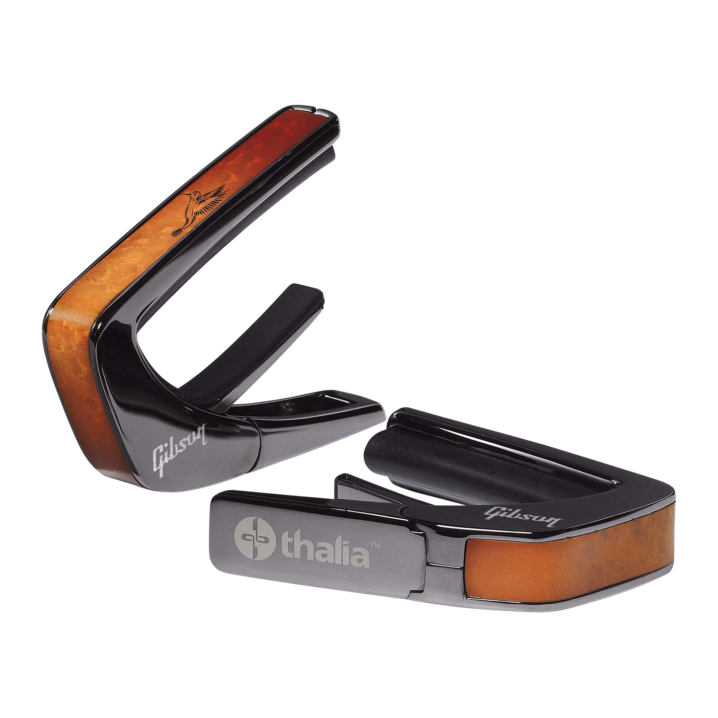 Gibson Hummingbird Burst Capo, Black Chrome, Exclusive Capo Gibson