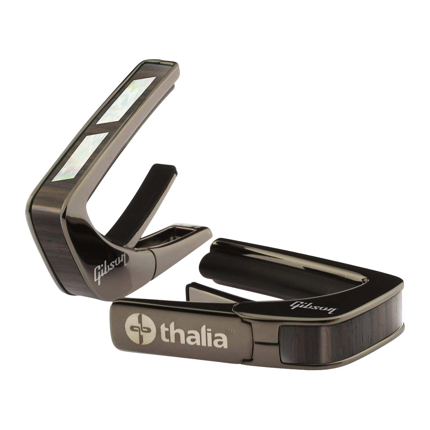 Gibson Split Parallelogram Rosewood Capo, Black Chrome, Exclusive Capo Gibson