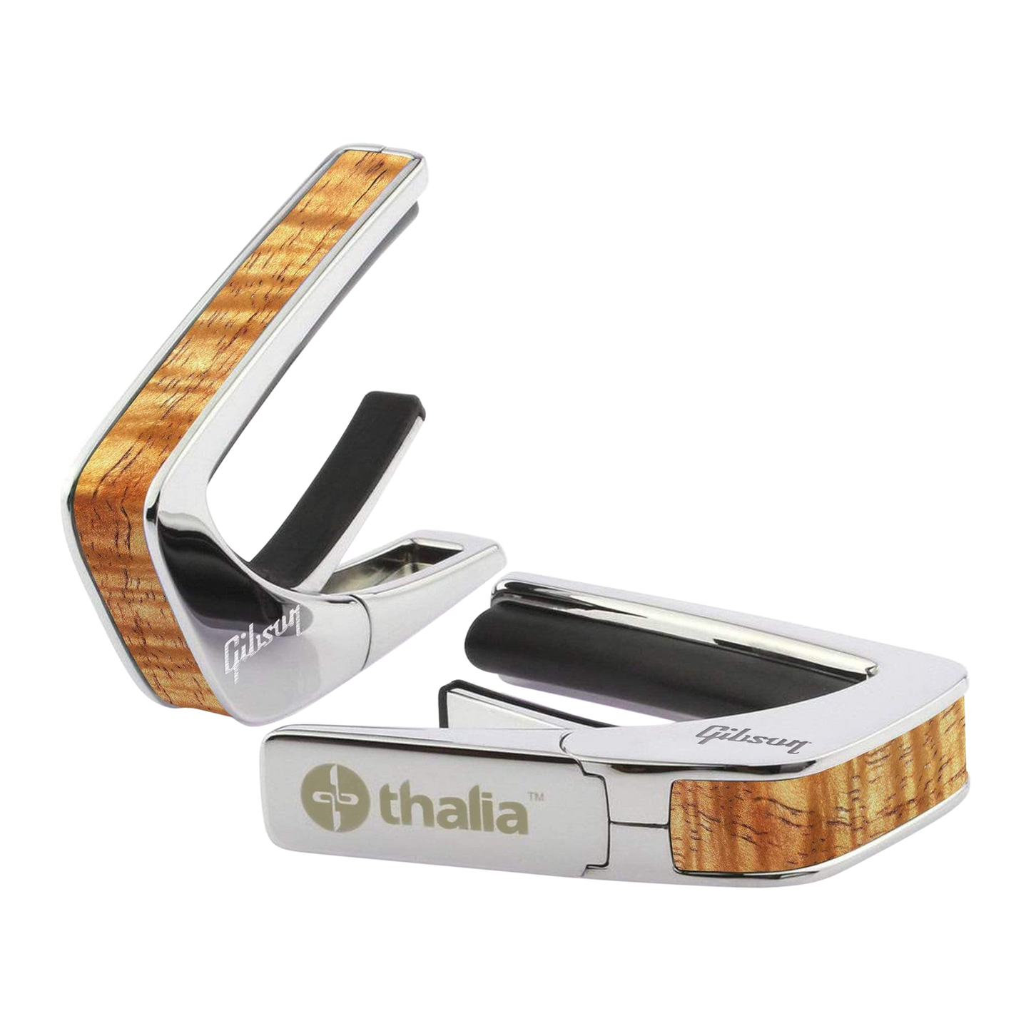 Gibson Hawaiian Koa Capo, Chrome, Exclusive Capo Gibson
