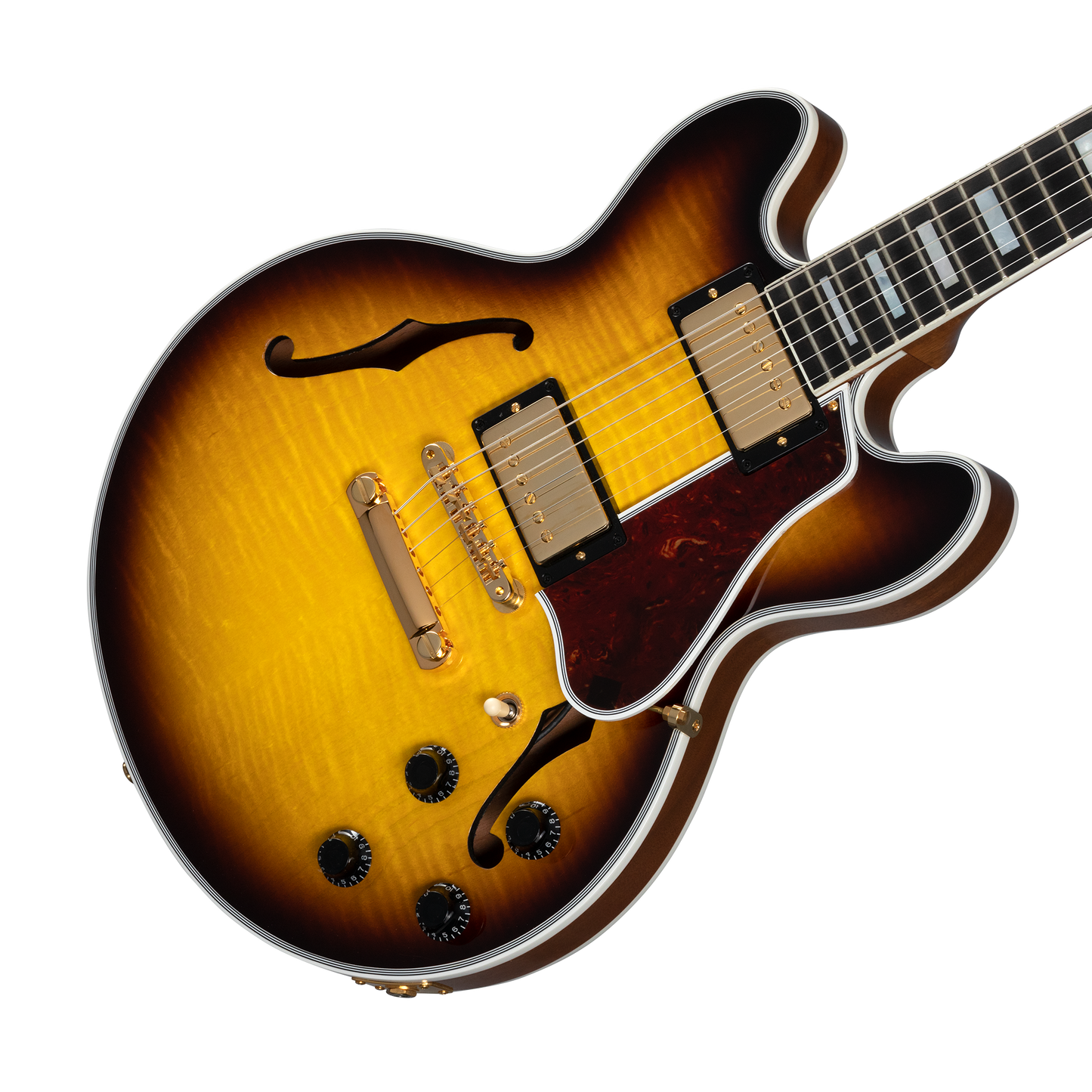 Gibson Custom CS-356 Figured Top, Vintage Sunburst Electric Guitar Gibson Custom