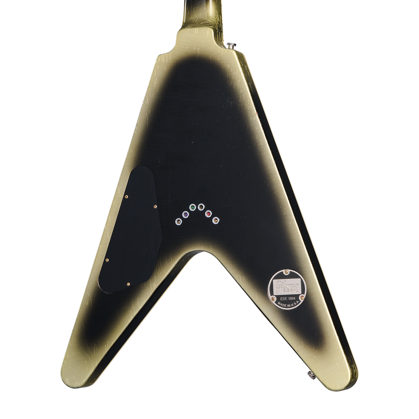 Gibson Custom Adam Jones Flying V Collector's Edition, Reverse Antique Silverburst Electric Guitar Gibson Custom