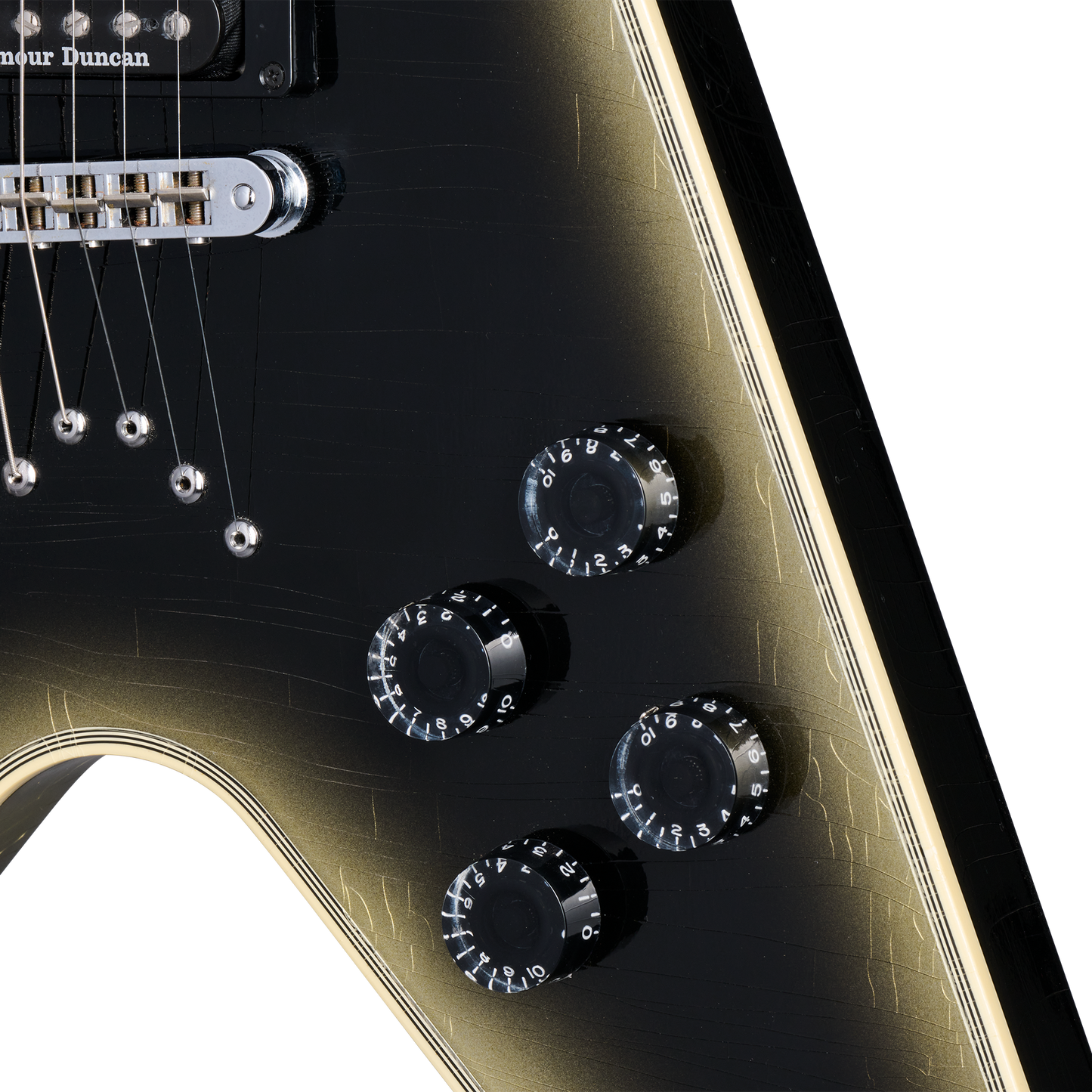 Gibson Custom Adam Jones Flying V Collector's Edition, Reverse Antique Silverburst Electric Guitar Gibson Custom