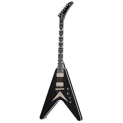 Gibson Custom Dave Mustaine Flying V EXP Limited Edition, Ebony VOS Electric Guitar Gibson Custom