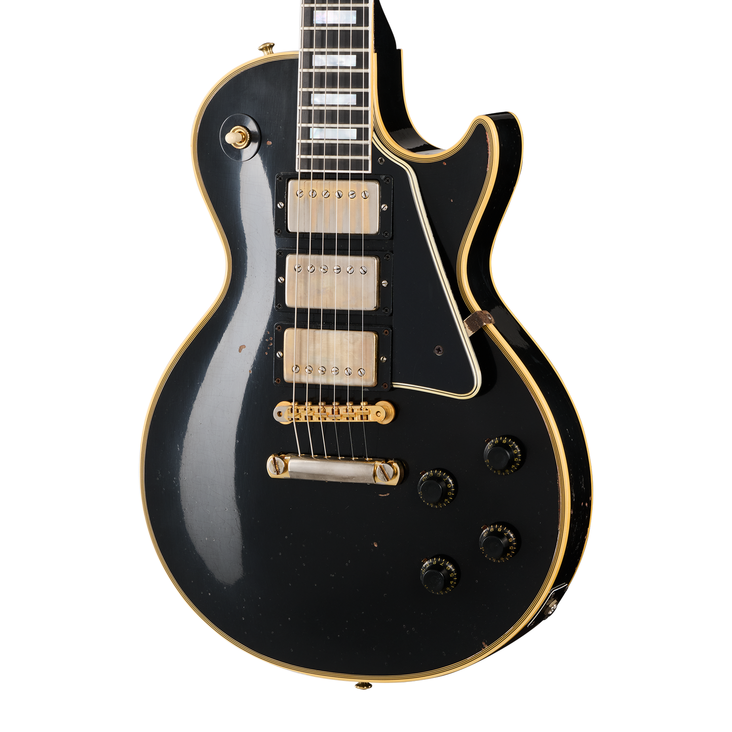 Gibson Custom Eric Clapton 1958 Les Paul Custom, Ebony Electric Guitar Gibson Custom