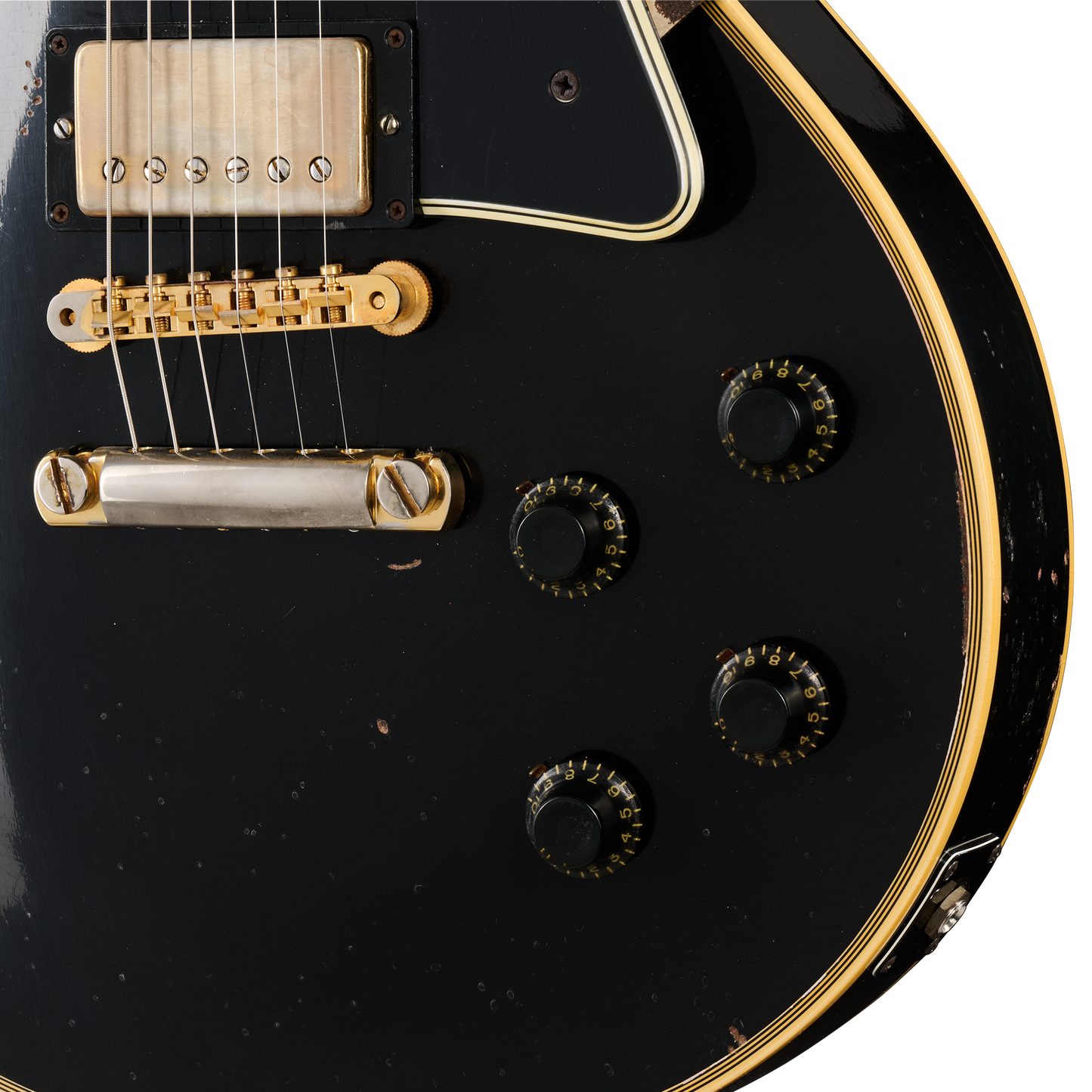 Gibson Custom Eric Clapton 1958 Les Paul Custom, Ebony Electric Guitar Gibson Custom