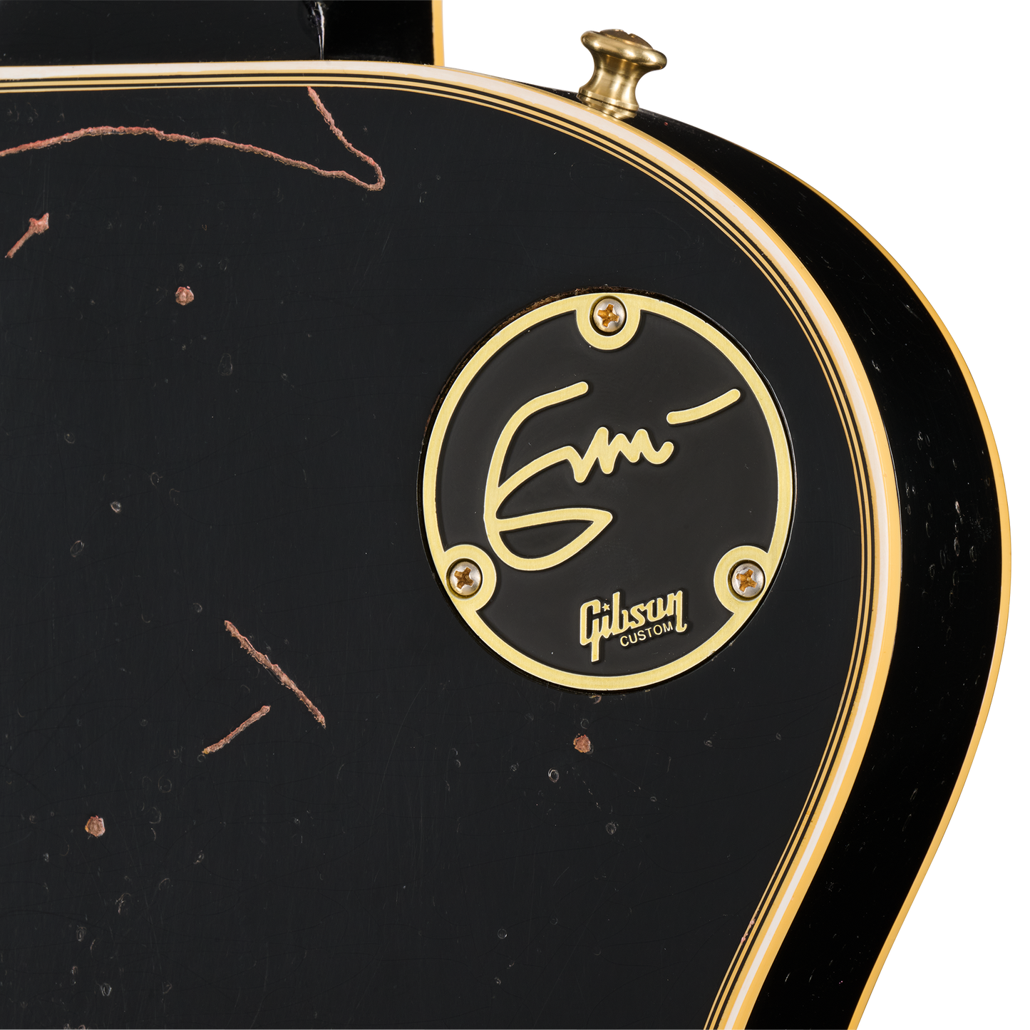 Gibson Custom Eric Clapton 1958 Les Paul Custom, Ebony Electric Guitar Gibson Custom