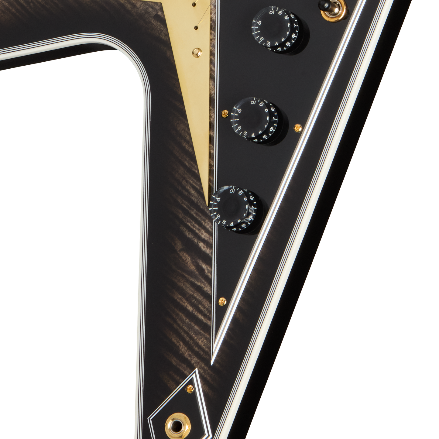 Gibson Custom Flying V Custom Figured Top, Cobra Burst Electric Guitar Gibson Custom