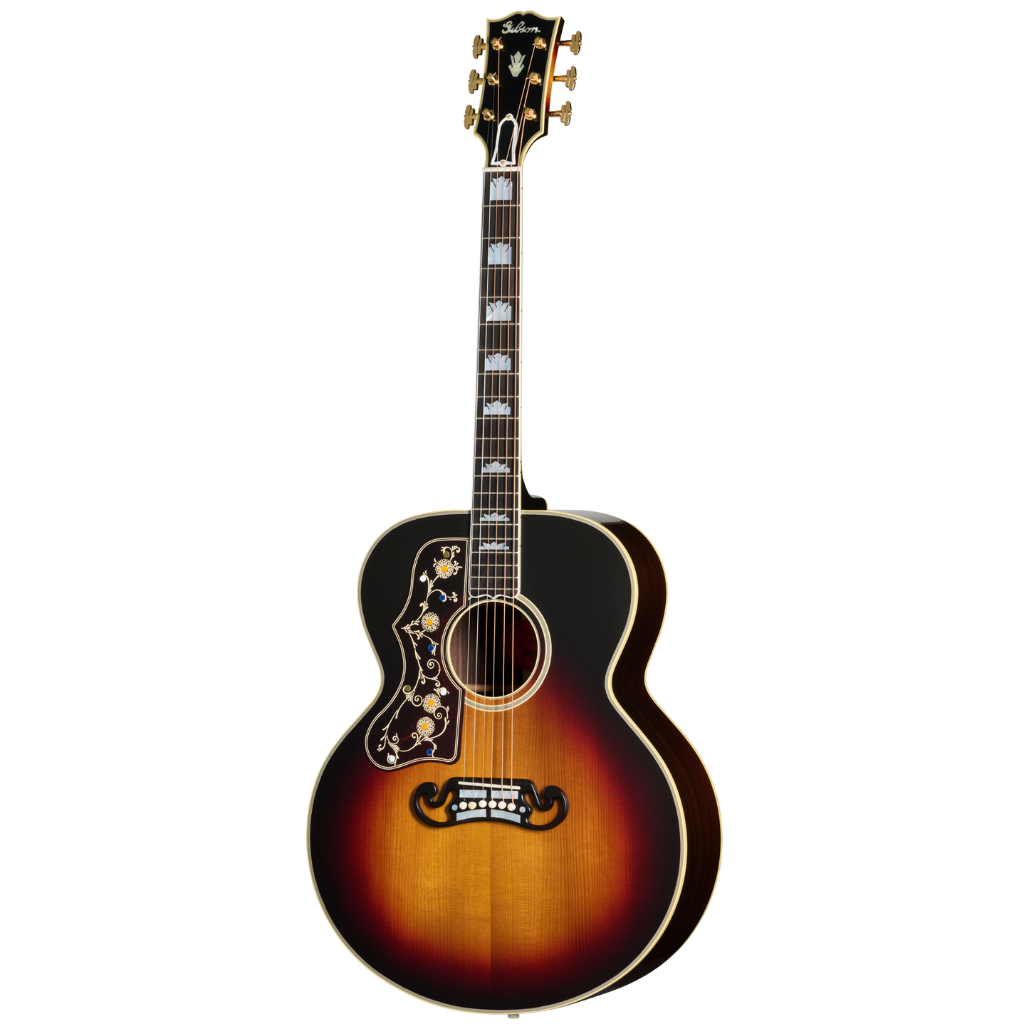 Gibson Custom Pre-War SJ-200 Rosewood, Left-Handed, Vintage Sunburst Acoustic Guitar Gibson Custom