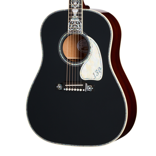 Gibson Custom J-45 Orville Artisan 130th Anniversary Limited Edition, Ebony, Exclusive Acoustic Guitar Gibson Custom