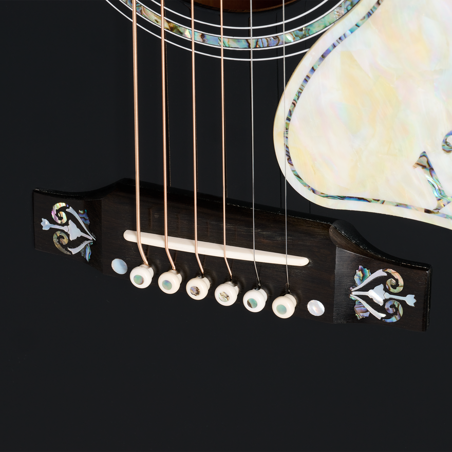 Gibson Custom J-45 Orville Artisan 130th Anniversary Limited Edition, Ebony, Exclusive Acoustic Guitar Gibson Custom