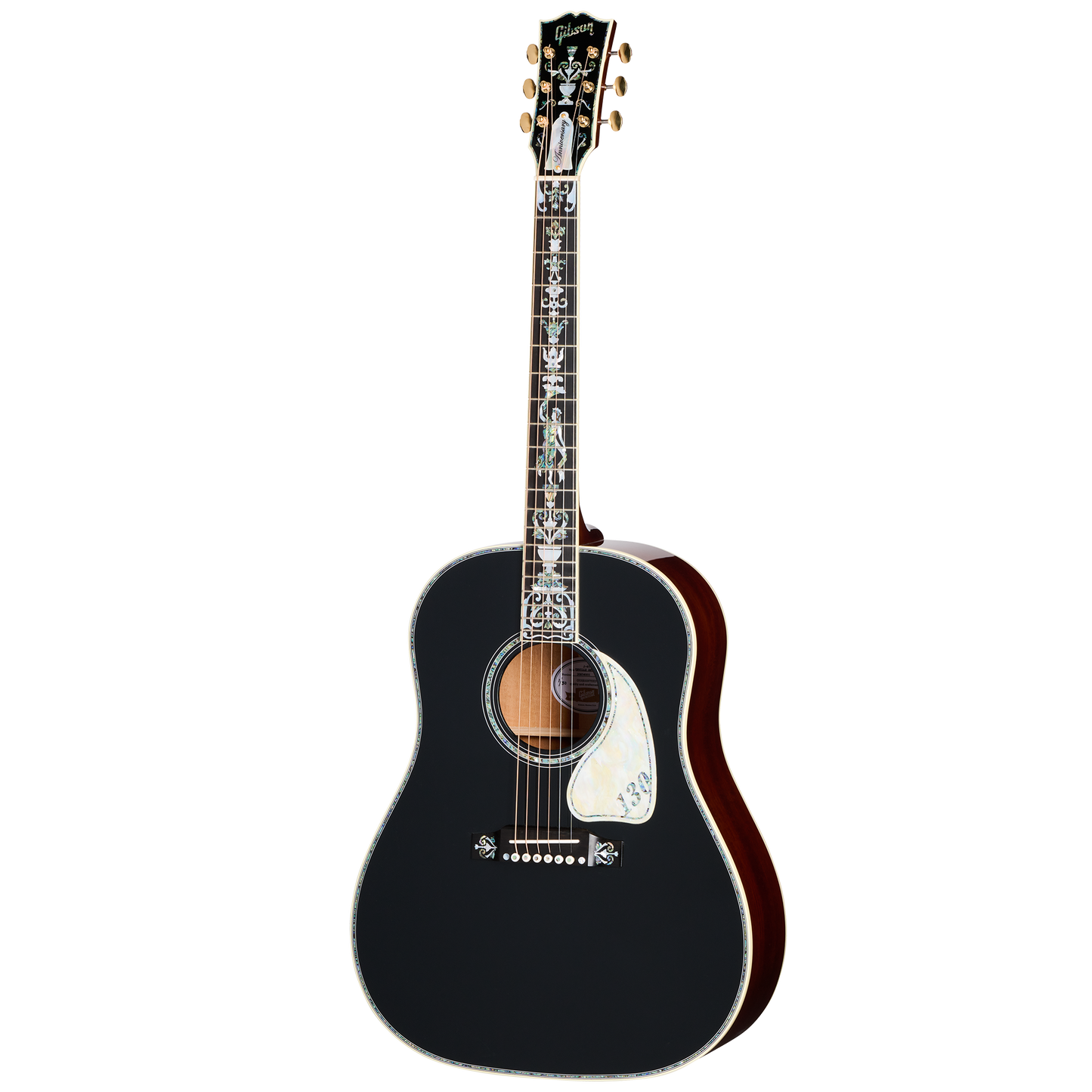 Gibson Custom J-45 Orville Artisan 130th Anniversary Limited Edition, Ebony, Exclusive Acoustic Guitar Gibson Custom