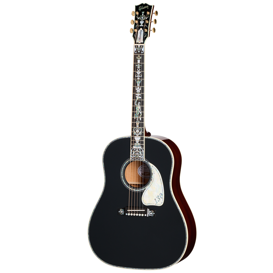 Gibson Custom J-45 Orville Artisan 130th Anniversary Limited Edition, Ebony, Exclusive Acoustic Guitar Gibson Custom
