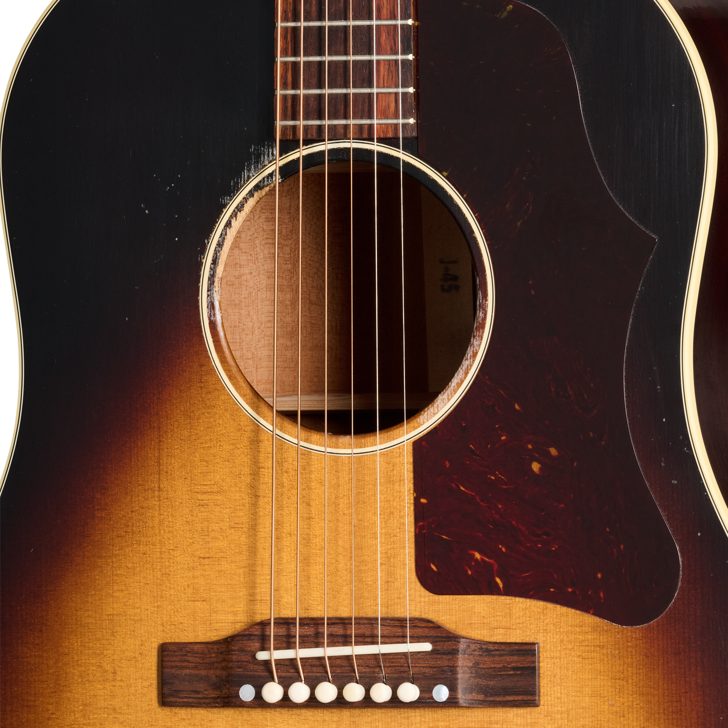 Gibson Custom 1955 J-45 Reissue, Light Aged, Vintage Sunburst Acoustic Guitar Gibson Custom