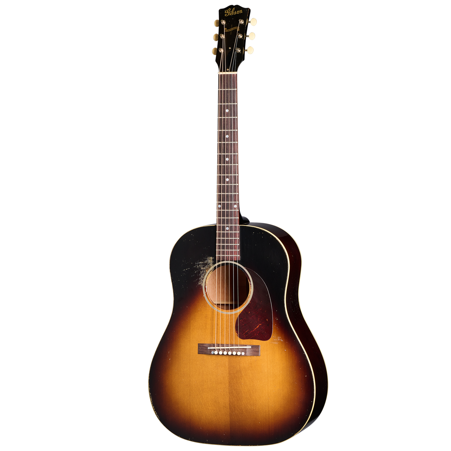 Gibson Custom 1942 Banner J-45 Reissue, Heavy Aged, Vintage Sunburst Acoustic Guitar Gibson Custom