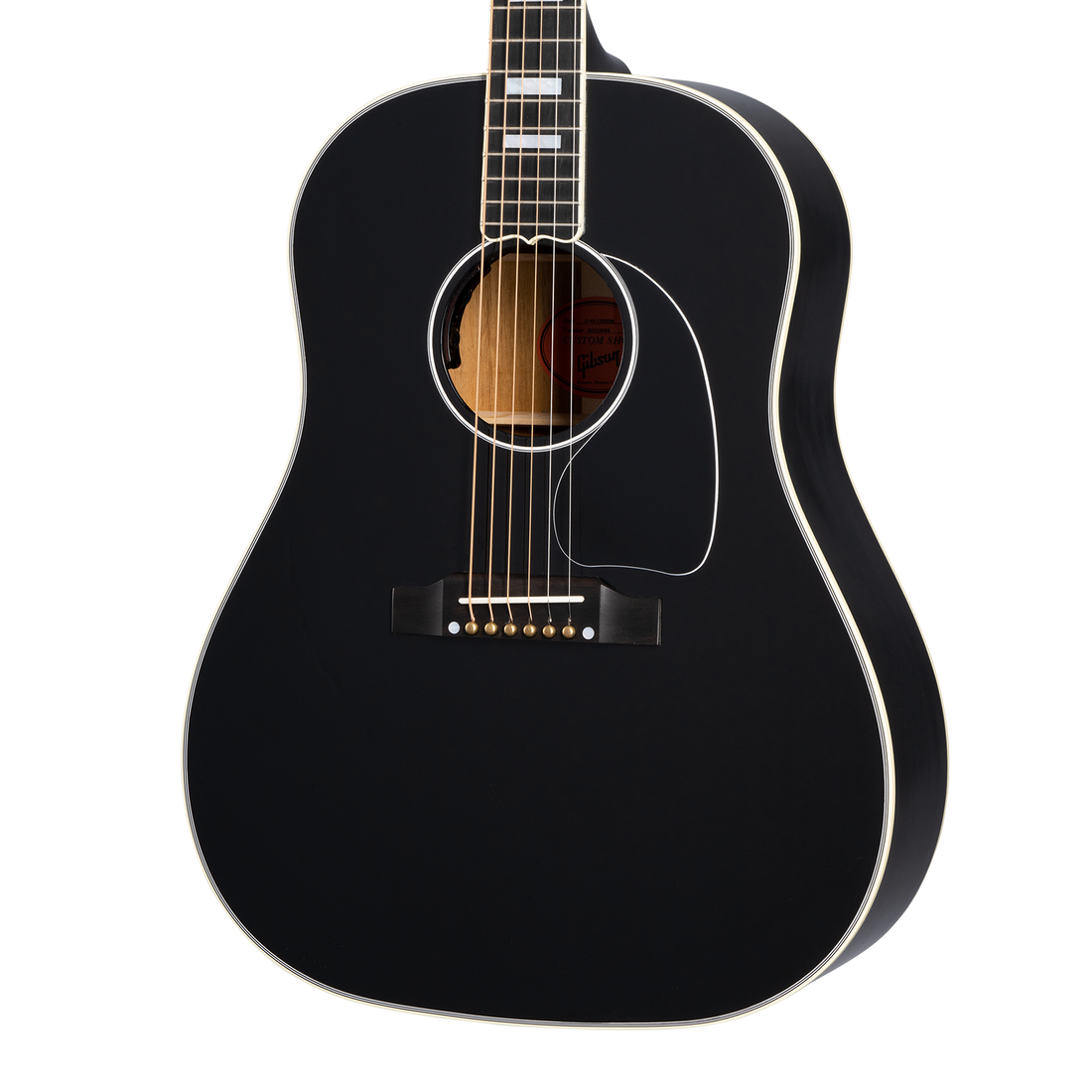 Gibson Custom J-45 Custom, Ebony Acoustic Guitar Gibson Custom