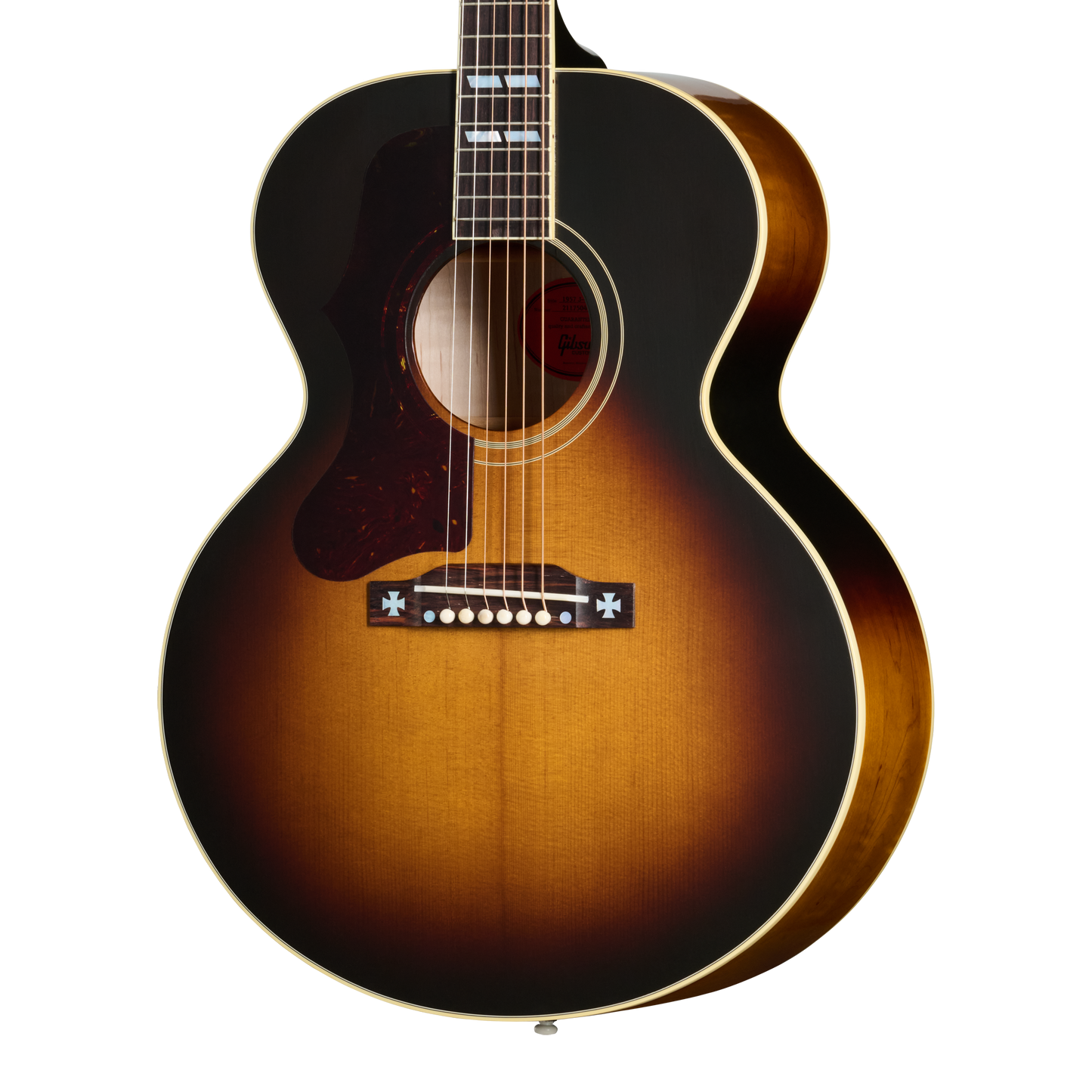 Gibson Custom 1952 J-185 Reissue, Left-Handed, Vintage Sunburst Acoustic Guitar Gibson Custom