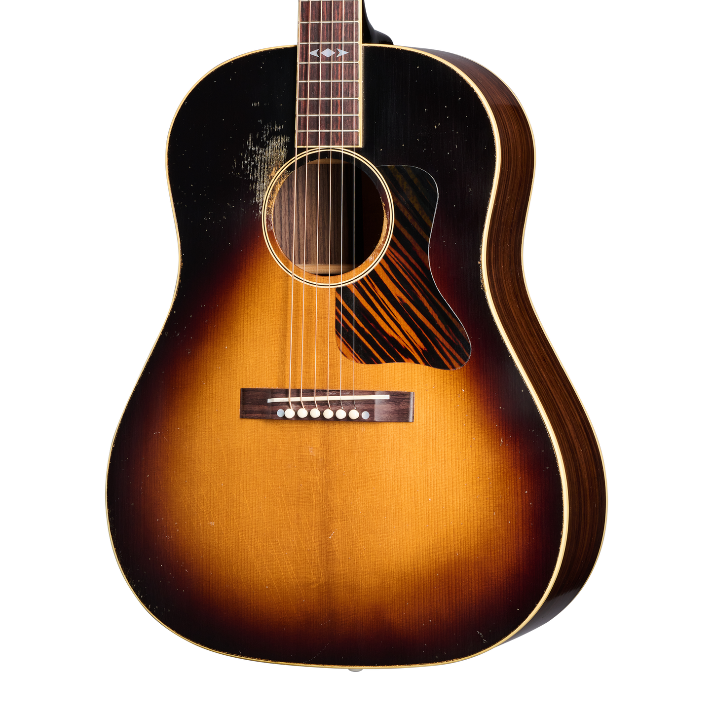Gibson Custom 1936 Advanced Jumbo Reissue, Heavy Aged, Vintage Sunburst Acoustic Guitar Gibson Custom