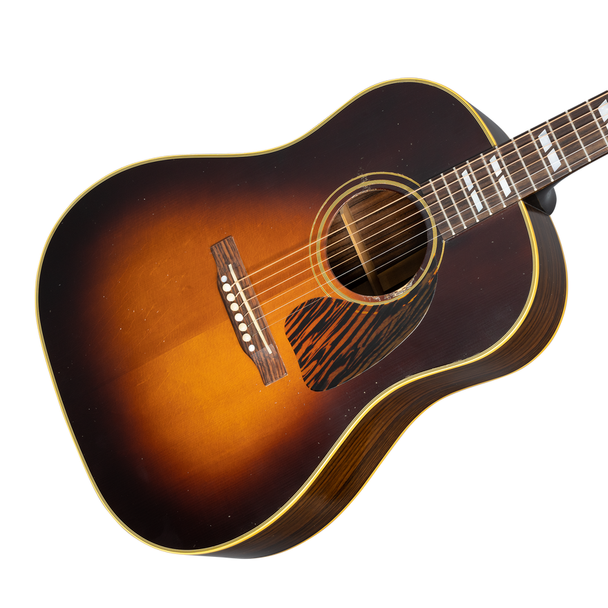 Gibson Custom 1942 Banner Southern Jumbo Reissue, Vintage Sunburst Light Aged Acoustic Guitar Gibson Custom