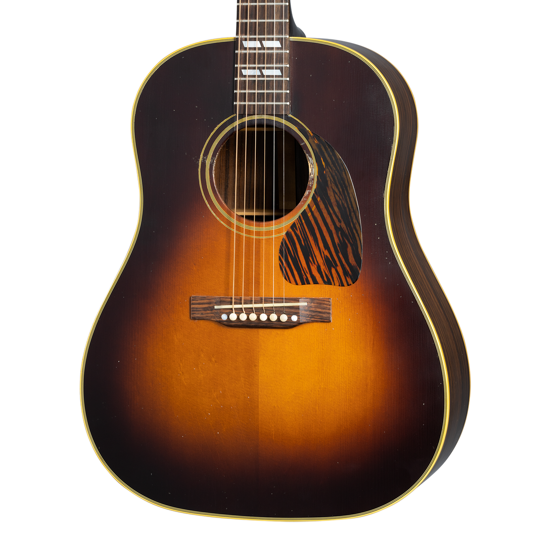 Gibson Custom 1942 Banner Southern Jumbo Reissue, Vintage Sunburst Light Aged Acoustic Guitar Gibson Custom