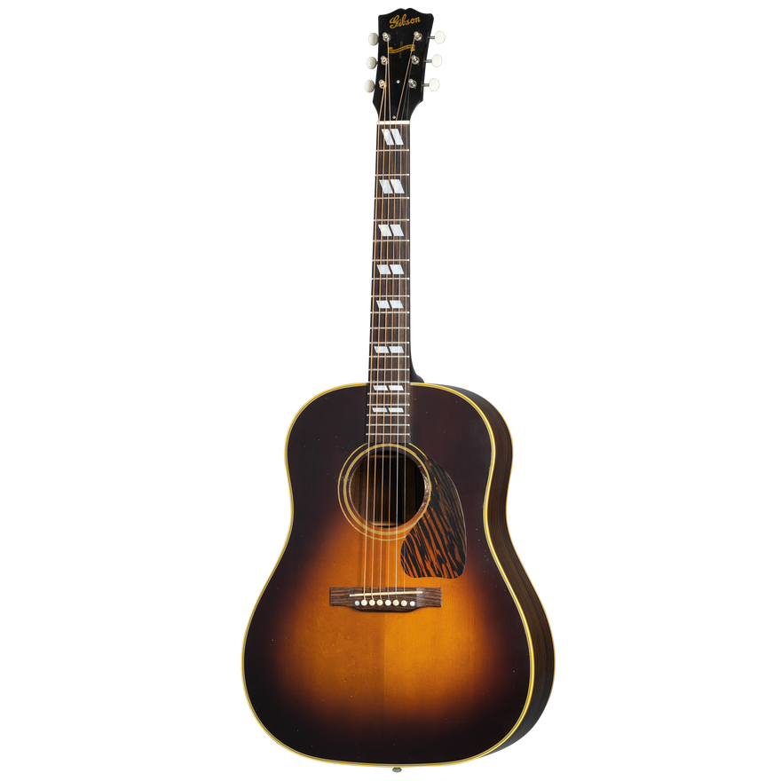 Gibson Custom 1942 Banner Southern Jumbo Reissue, Vintage Sunburst Light Aged Acoustic Guitar Gibson Custom