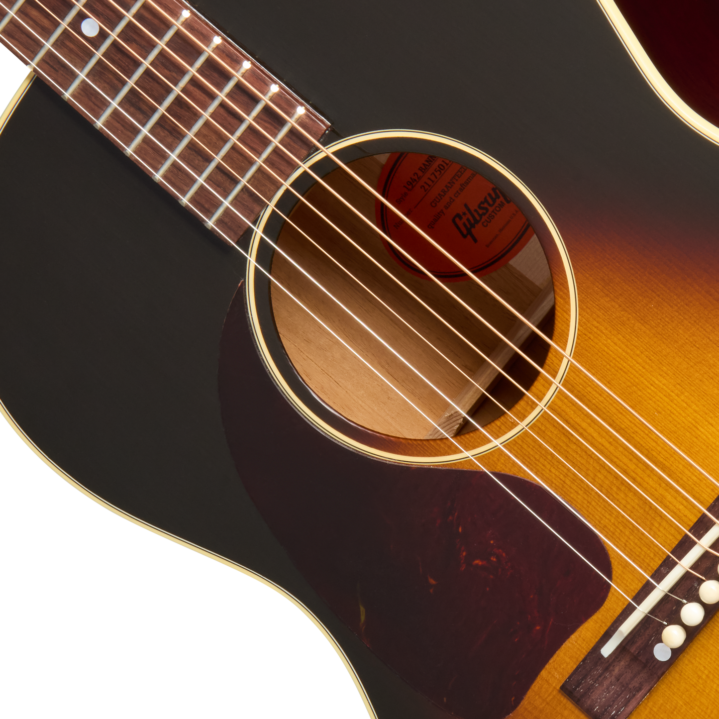 Gibson Custom 1942 Banner LG-2 Reissue, Left-Handed, Vintage Sunburst Acoustic Guitar Gibson Custom