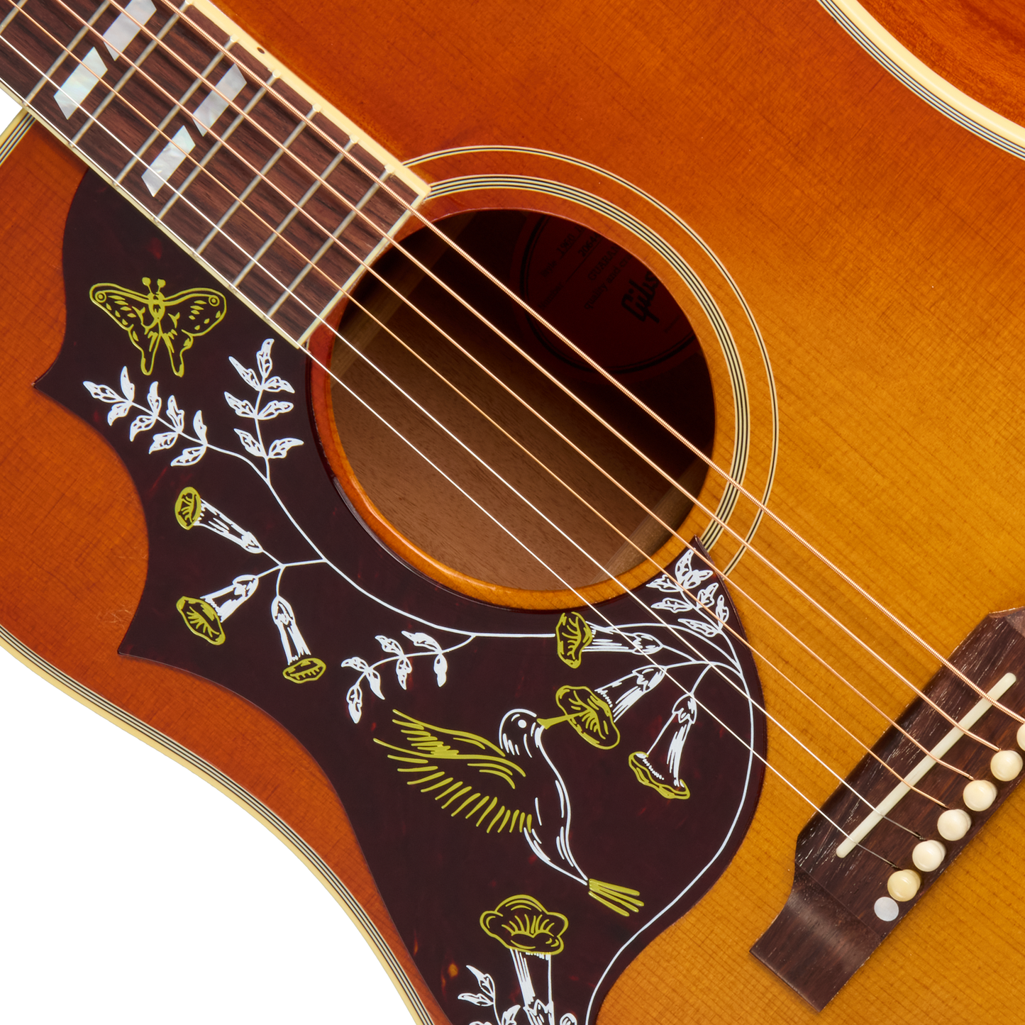 Gibson Custom 1960 Hummingbird Reissue, Left-Handed, Heritage Cherry Sunburst Acoustic Guitar Gibson Custom