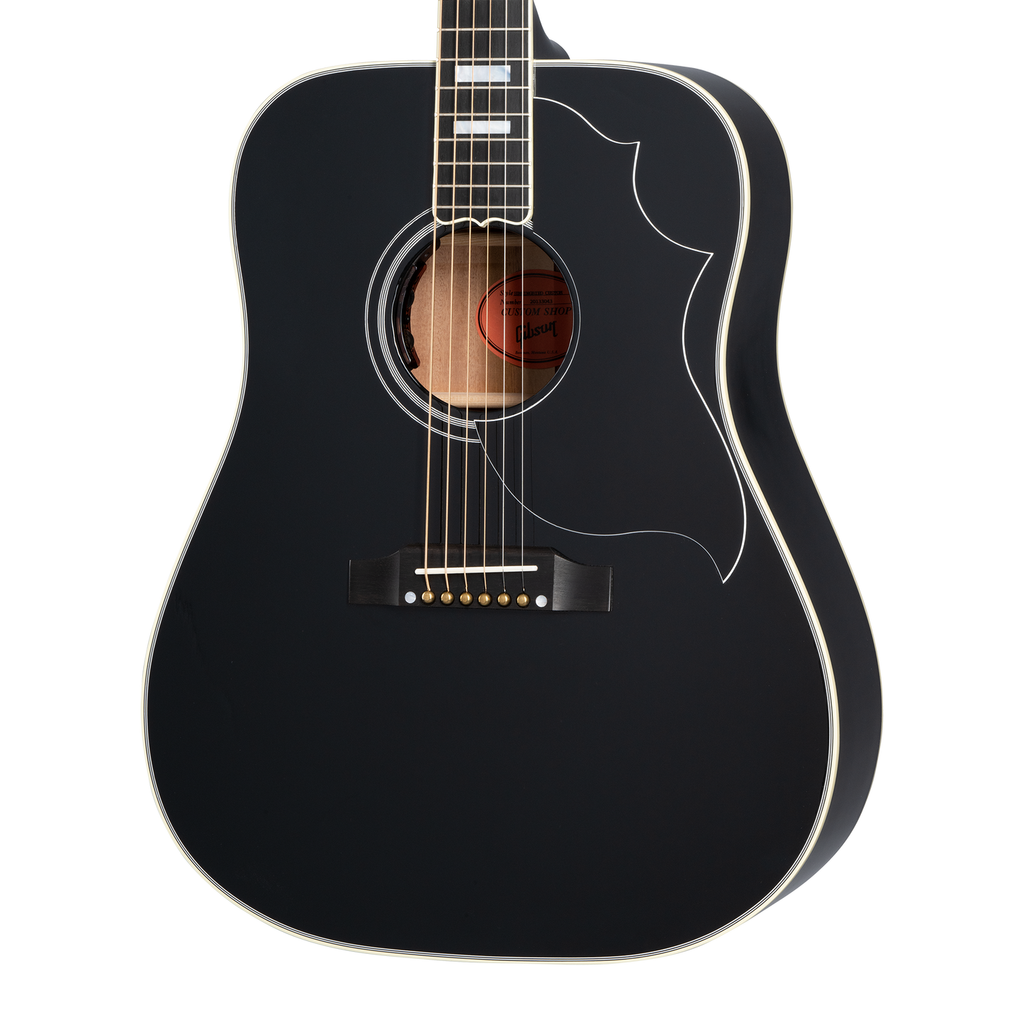 Gibson Custom Hummingbird Custom, Ebony Acoustic Guitar Gibson Custom