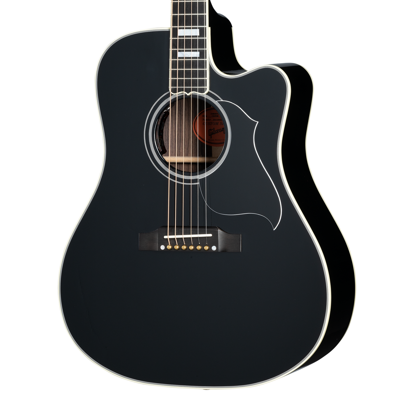 Gibson Custom Songwriter EC Custom, Ebony Acoustic Guitar Gibson Custom