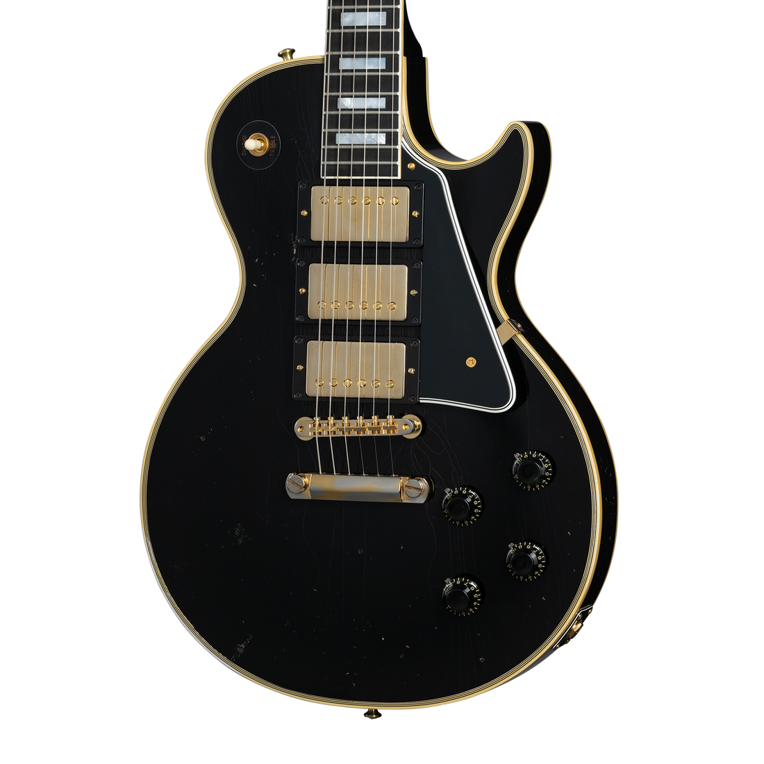 Gibson Custom 1957 Les Paul Custom Reissue 3-Pickup, Light Aged, Ebony Electric Guitar Gibson Custom
