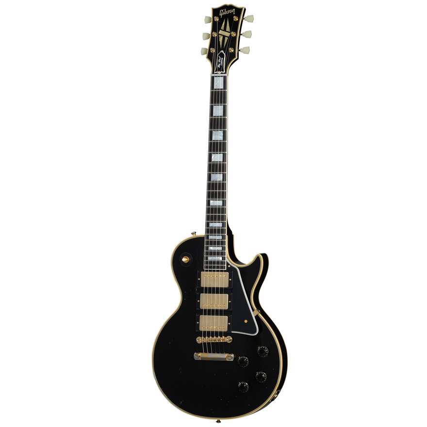 Gibson Custom 1957 Les Paul Custom Reissue 3-Pickup, Light Aged, Ebony Electric Guitar Gibson Custom