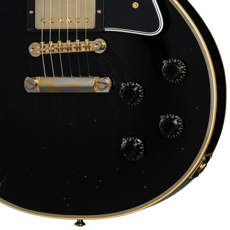 Gibson Custom 1957 Les Paul Custom Reissue 3-Pickup, Light Aged, Ebony Electric Guitar Gibson Custom