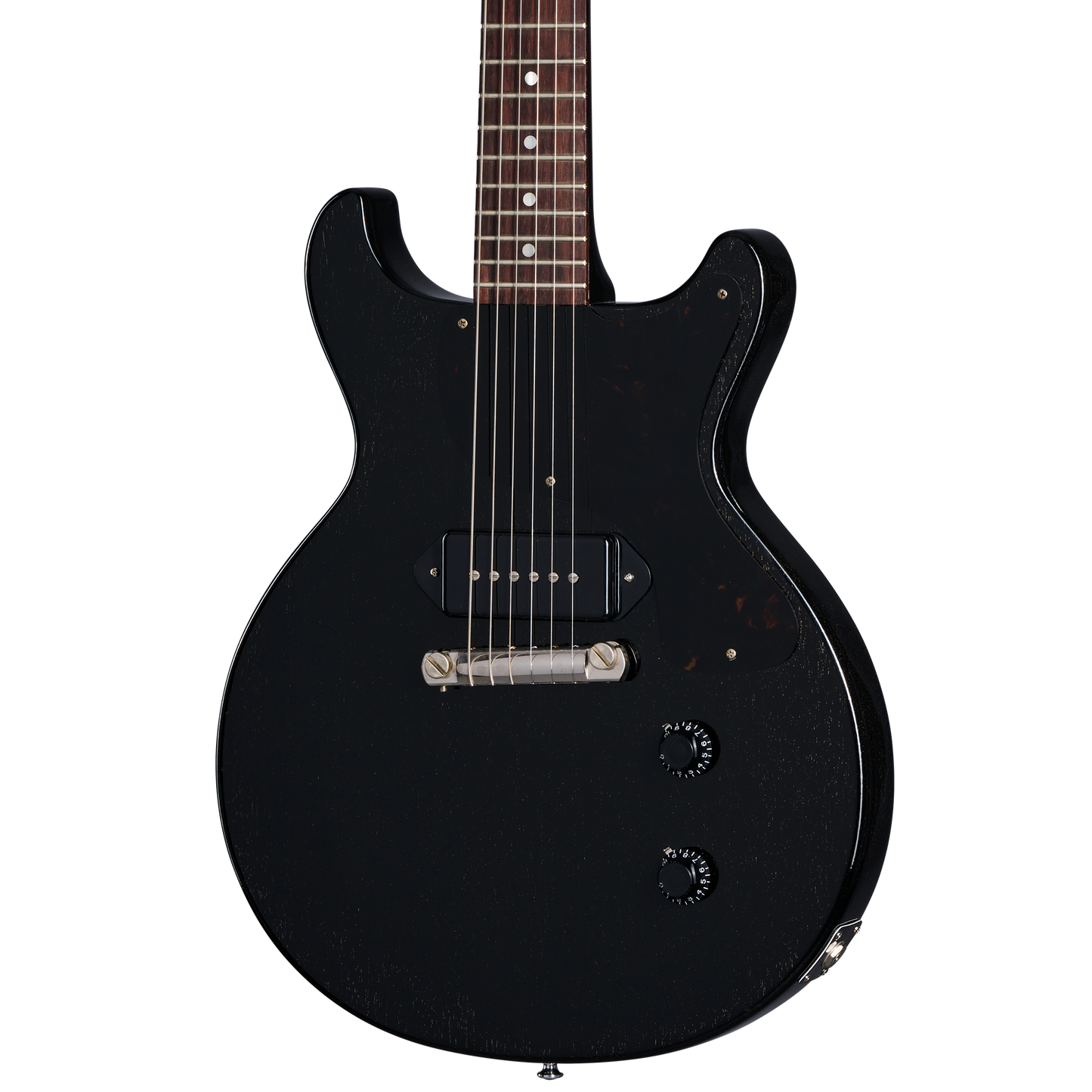 Gibson Custom 1958 Les Paul Junior Double Cut, Exclusive, TV Black Electric Guitar Gibson Custom