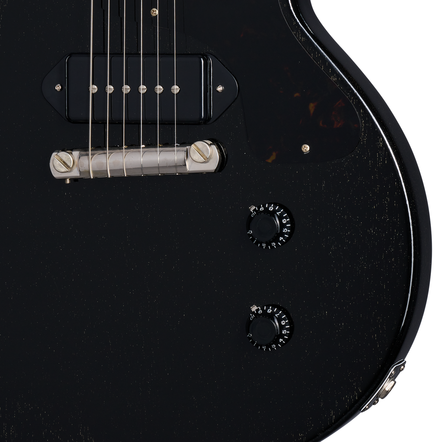 Gibson Custom 1958 Les Paul Junior Double Cut, Exclusive, TV Black Electric Guitar Gibson Custom