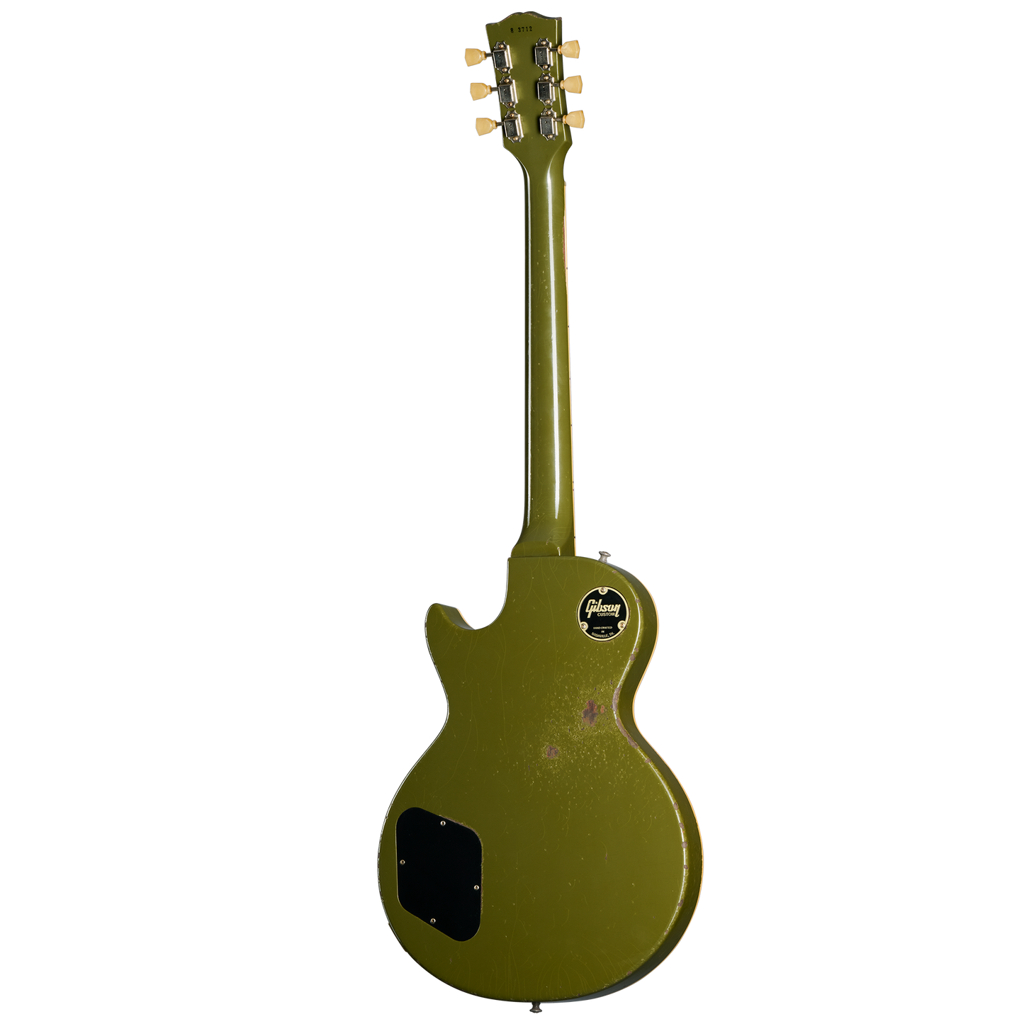 Gibson Custom 1958 Les Paul Standard, Heavy Aged, Olive Drab Electric Guitar Gibson Custom