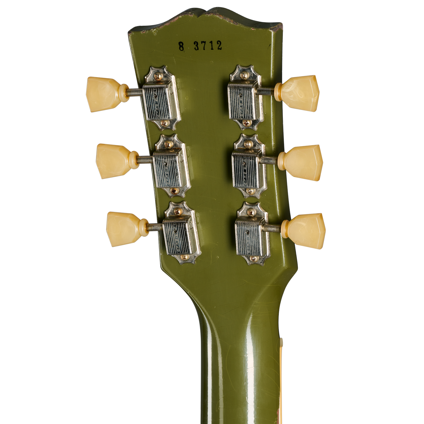 Gibson Custom 1958 Les Paul Standard, Heavy Aged, Olive Drab Electric Guitar Gibson Custom