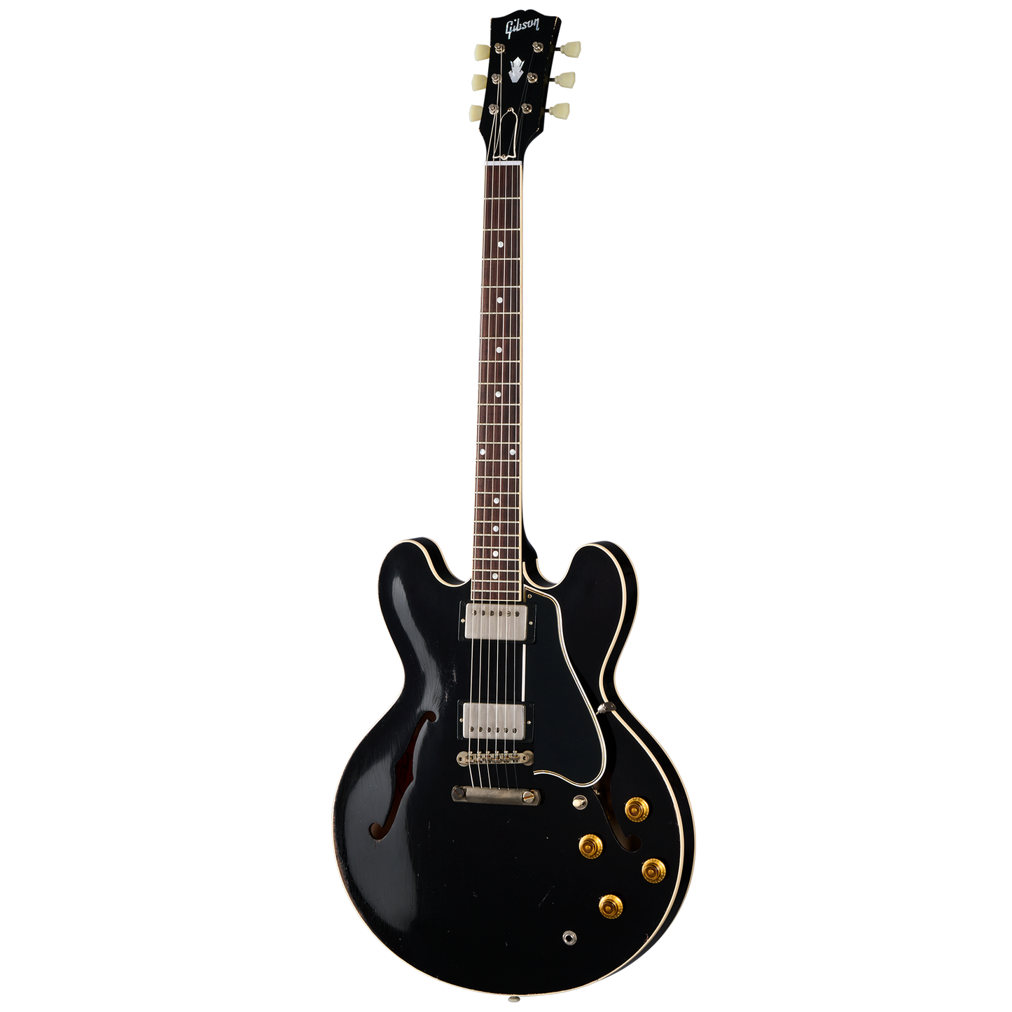 Gibson Custom 1959 ES-335 Reissue, Heavy Aged, Dark Oxblood, Exclusive Electric Guitar Gibson Custom