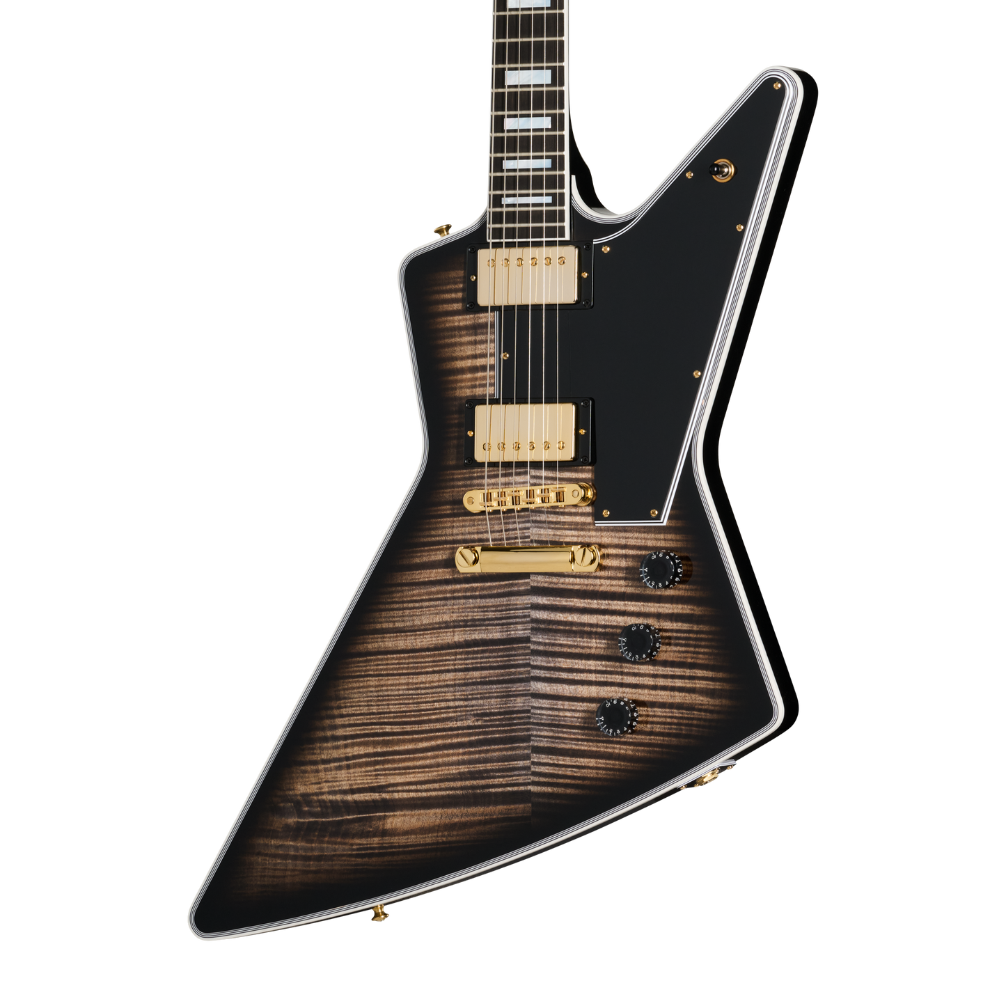 Gibson Custom Explorer Custom Figured Top, Cobra Burst Electric Guitar Gibson Custom
