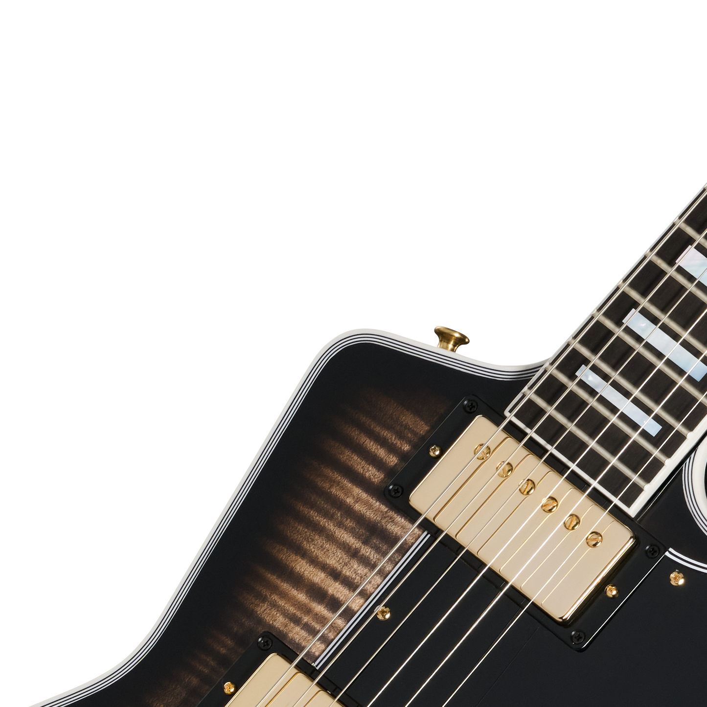 Gibson Custom Explorer Custom Figured Top, Cobra Burst Electric Guitar Gibson Custom