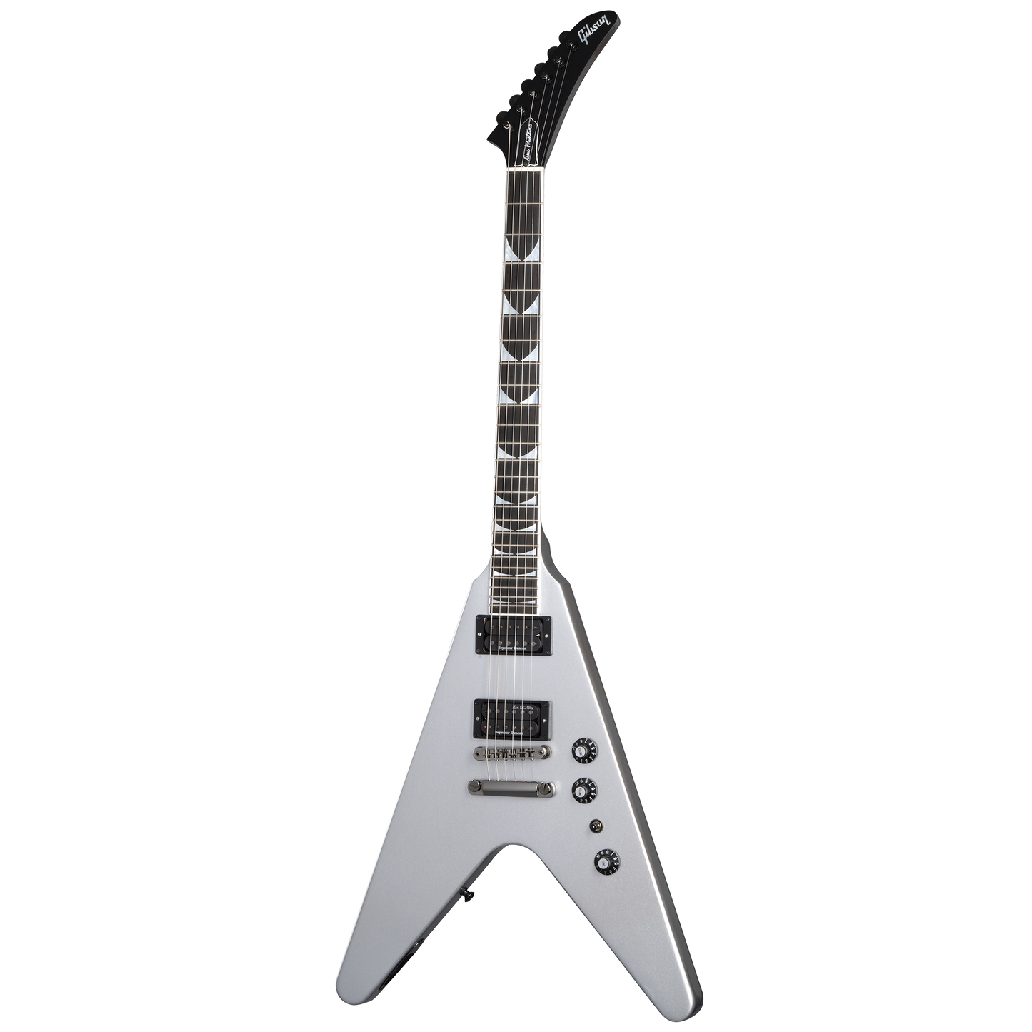 Gibson Dave Mustaine Flying V EXP, Silver Metallic Electric Guitar Gibson