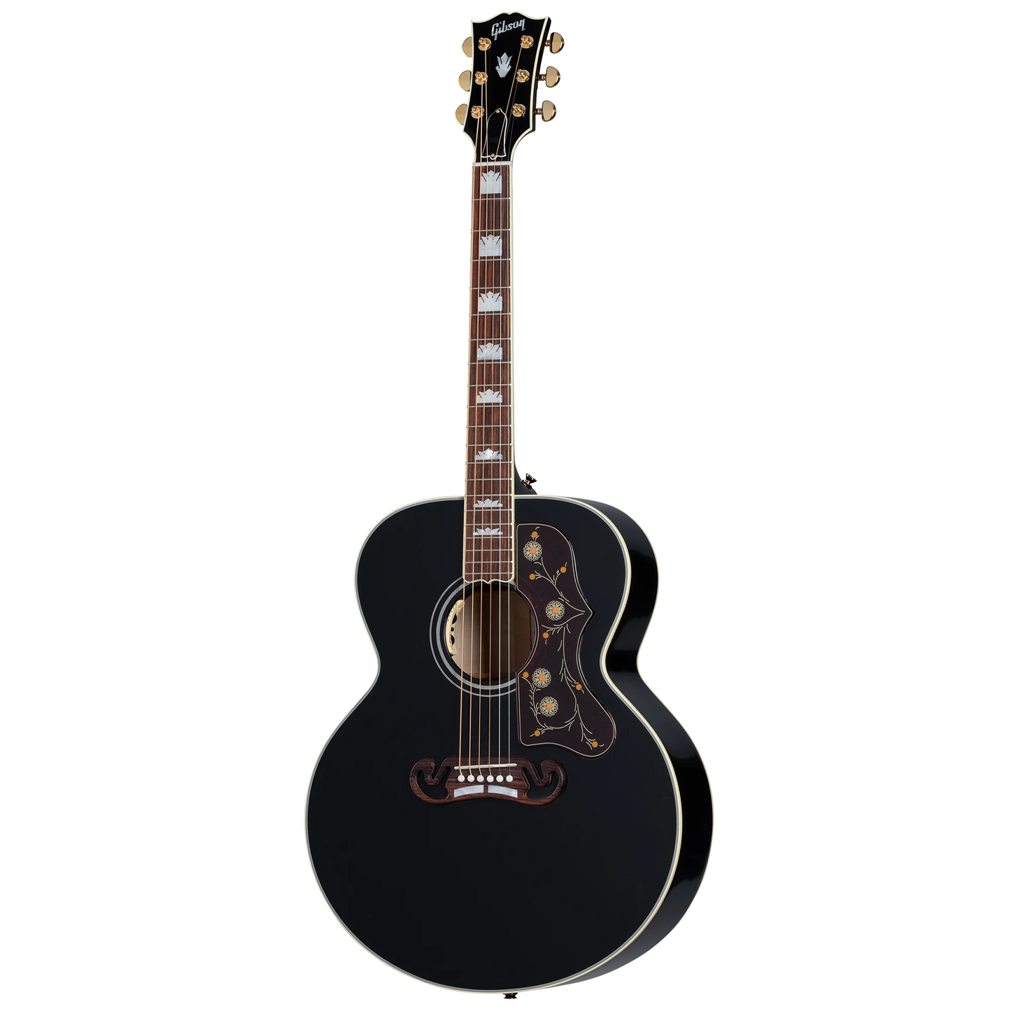 Gibson SJ-200 Standard, Ebony, Exclusive Acoustic Guitar Gibson
