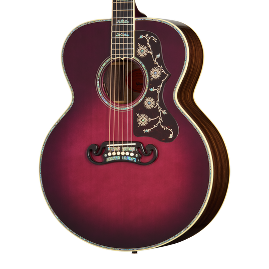 Gibson Custom Select SJ-200 Standard 3-Piece Back, Merlot Burst Acoustic Guitar Gibson Custom