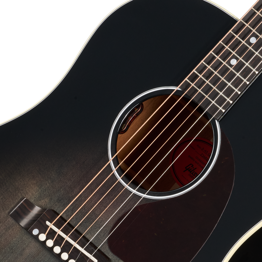 Gibson Custom J-45 Standard, Cobra Burst Acoustic Guitar Gibson Custom