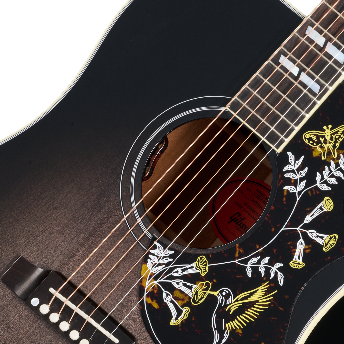Gibson Custom Hummingbird Standard, Cobra Burst Acoustic Guitar Gibson Custom