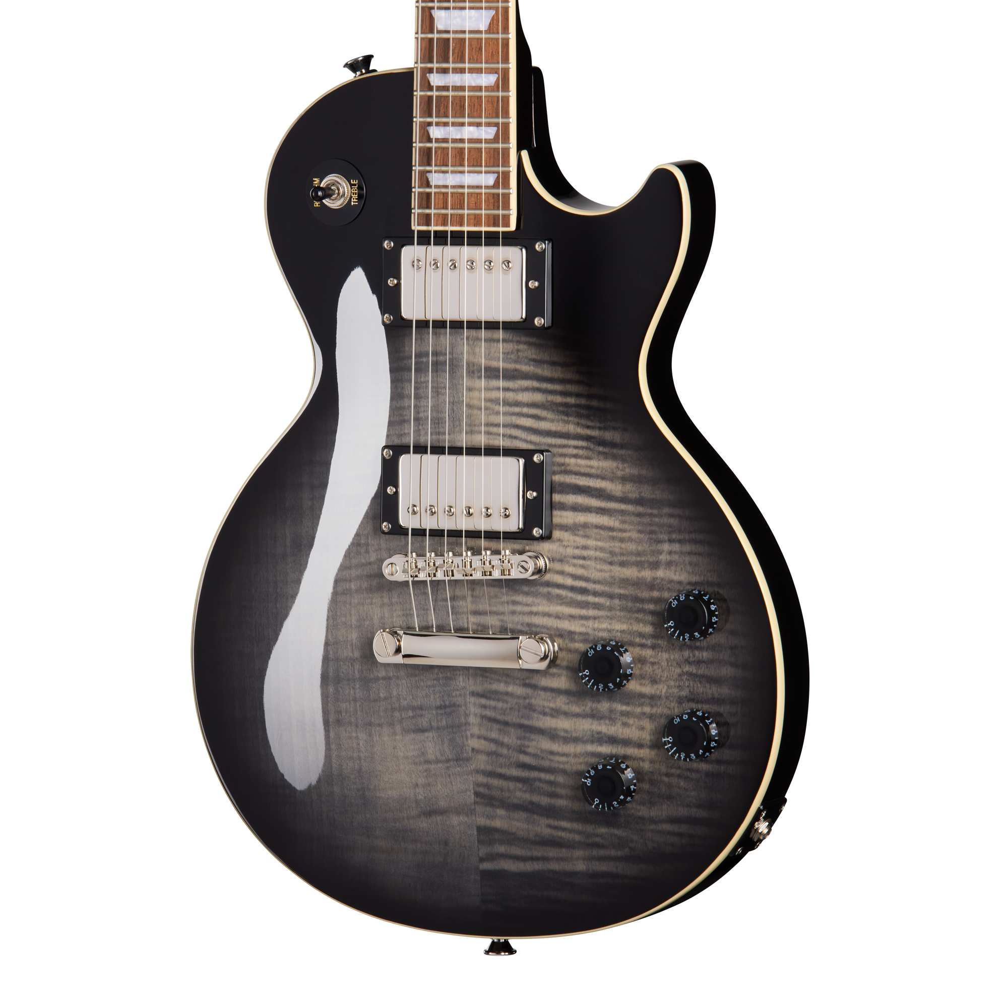 Epiphone Les Paul Tribute Plus, Ebony Burst – Gibson Epiphone Les Paul Tribute Plus, Ebony Burst – Gibson